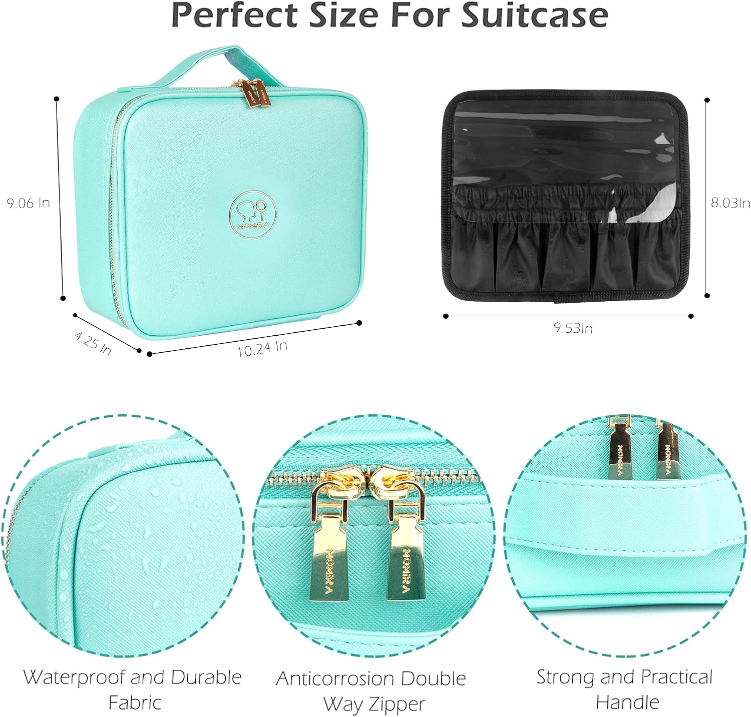 Thumbnail 1 de MOMIRA Travel Makeup Bag with Lighted Mirror