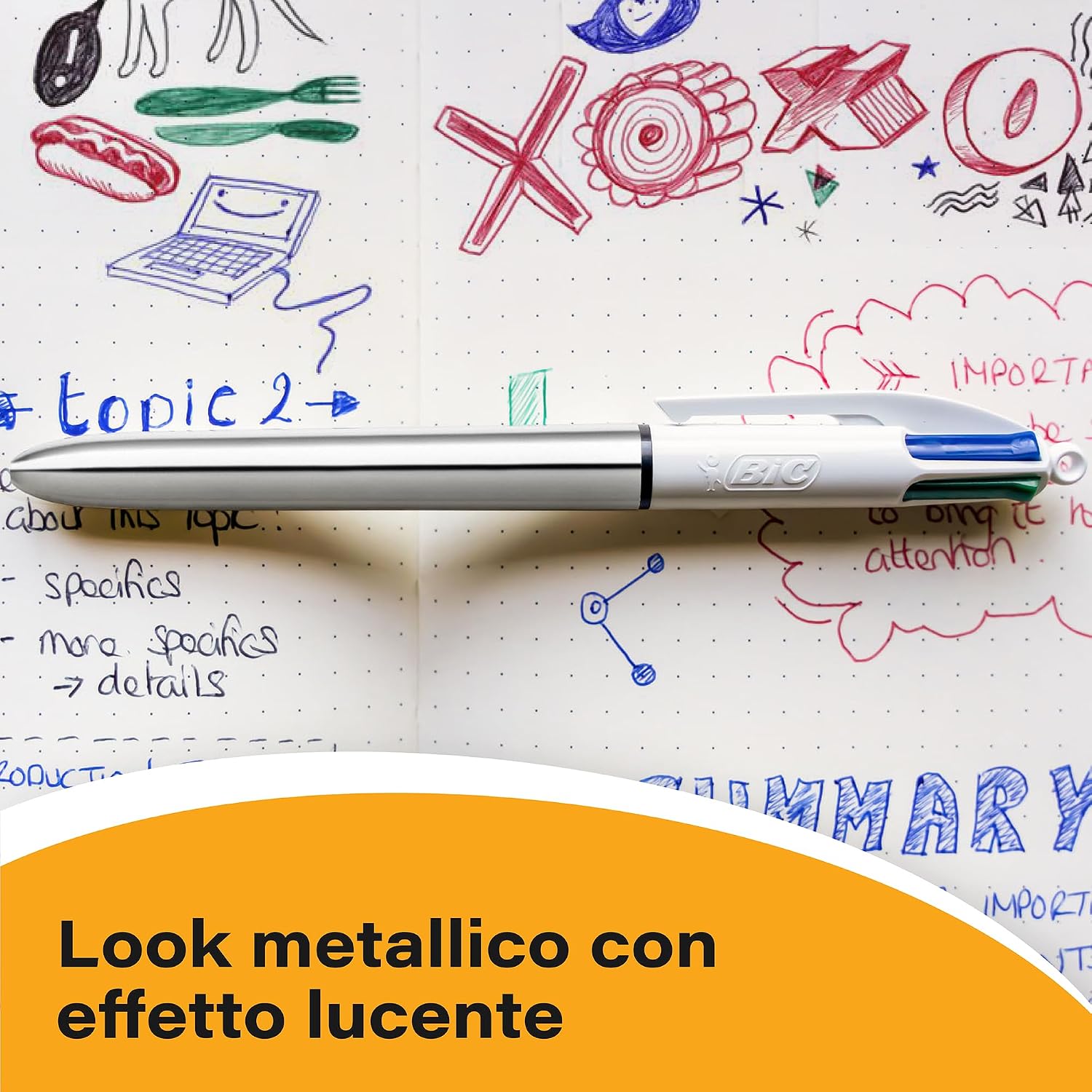 Thumbnail 6 de BIC 4 Colori Penne Multicolore 6 pezzi