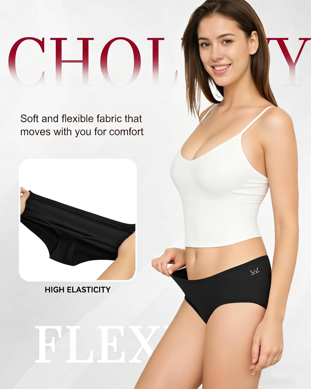 Thumbnail 2 de Cholewy Womens Underwear Multipack – Soft Cotton Knickers, Pack of 6