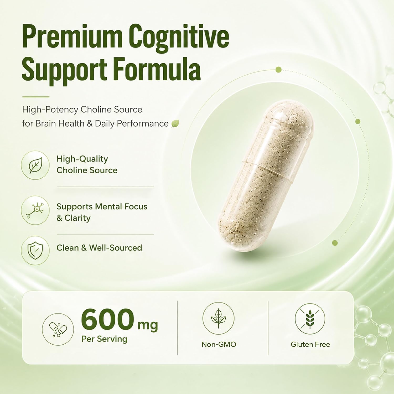 Detalle de Inno Nutrition Life Research Alpha GPC 600 mg Capsules, 150 Count
