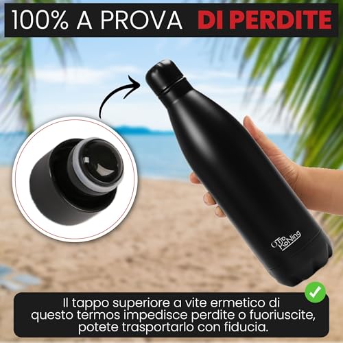 Detalle 2 de OTTO KONING Borraccia Termica 1 L Acciaio Inox a Doppia Parete