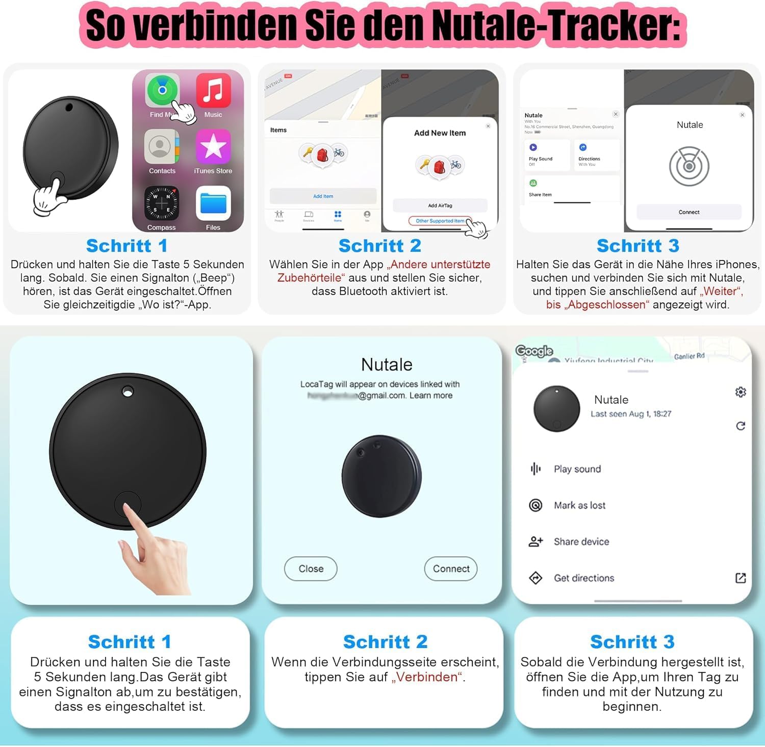 Thumbnail 6 de 2026 Air Tracker SmartTags – 4er-Pack für Android & iOS (Dual-System)