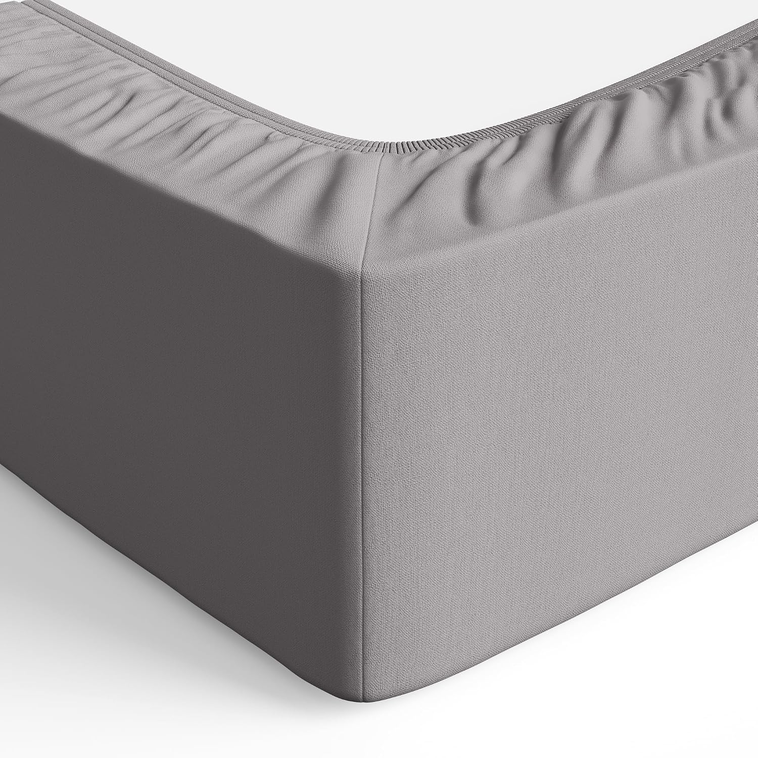 Detalle 1 de Amazon Basics Drap Housse 160 x 200 x 30 cm – Microfibre polyester, Gris foncé