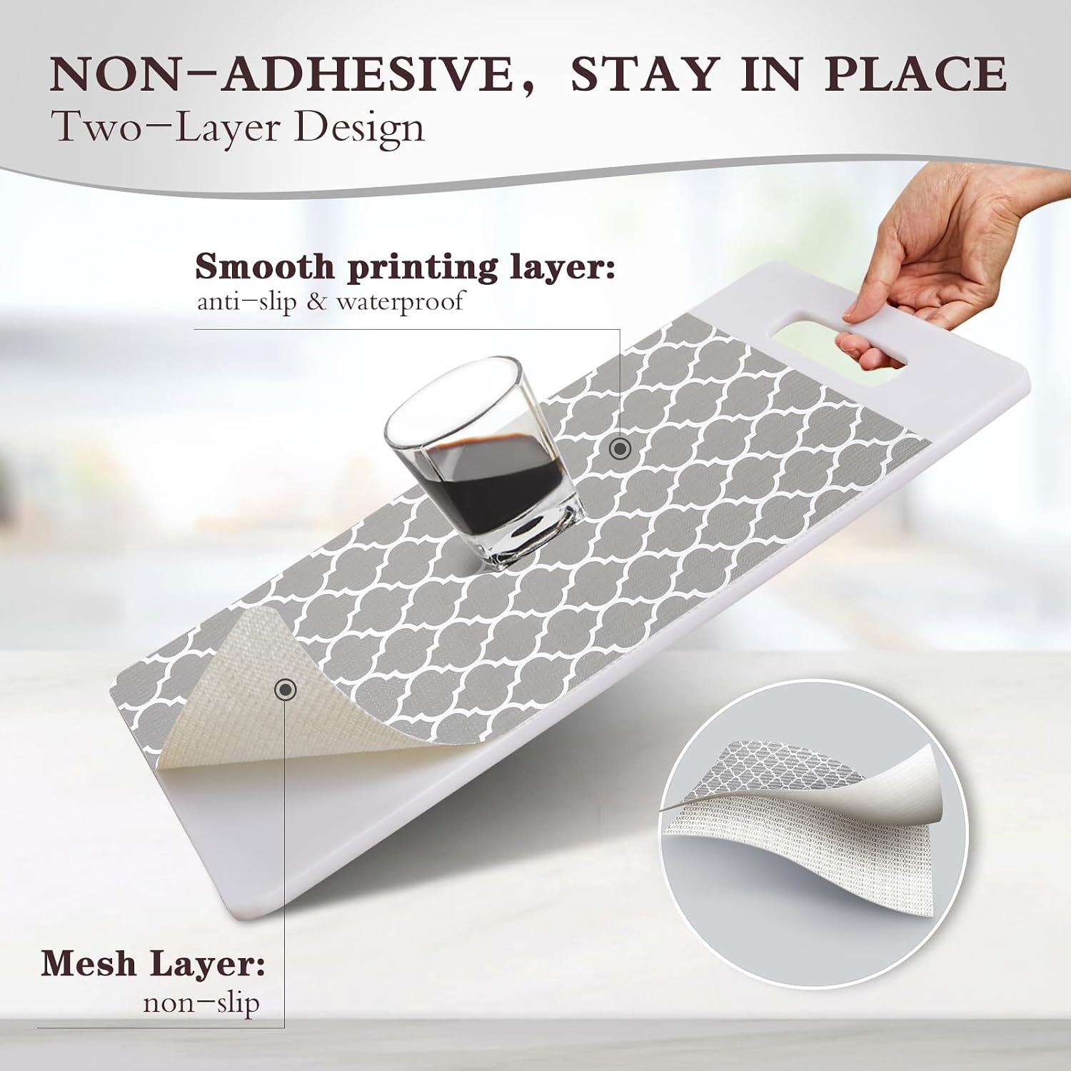 Detalle de ALIUNI Shelf Liner 18IN x 30FT