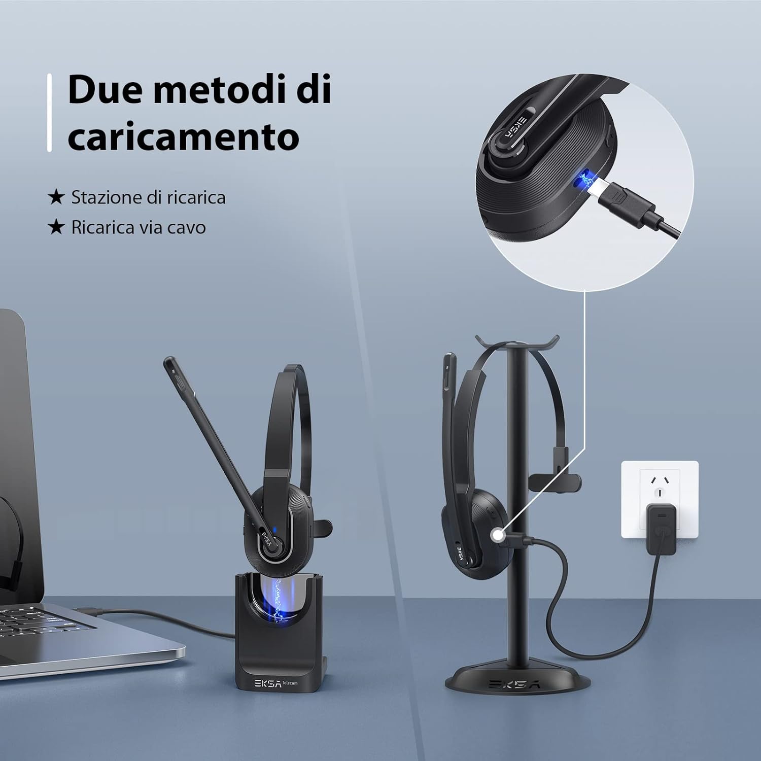 Thumbnail 4 de EKSA H5 cuffie Bluetooth con microfono