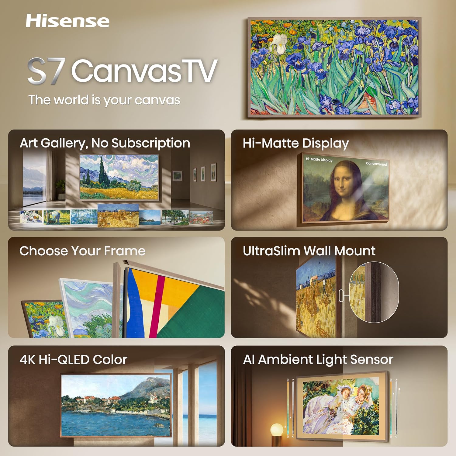 Detalle de Hisense Canvas TV 55-inch