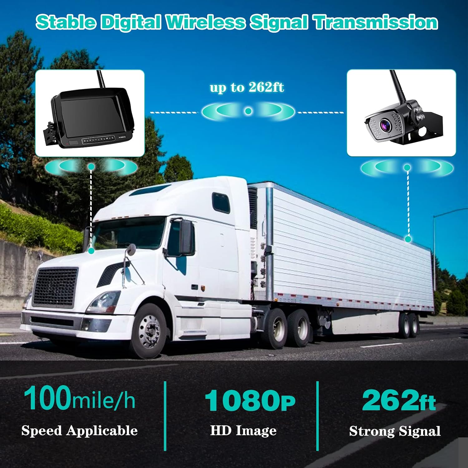 Thumbnail 6 de Nuoenx Wireless Backup Camera 7" Monitor for RVs