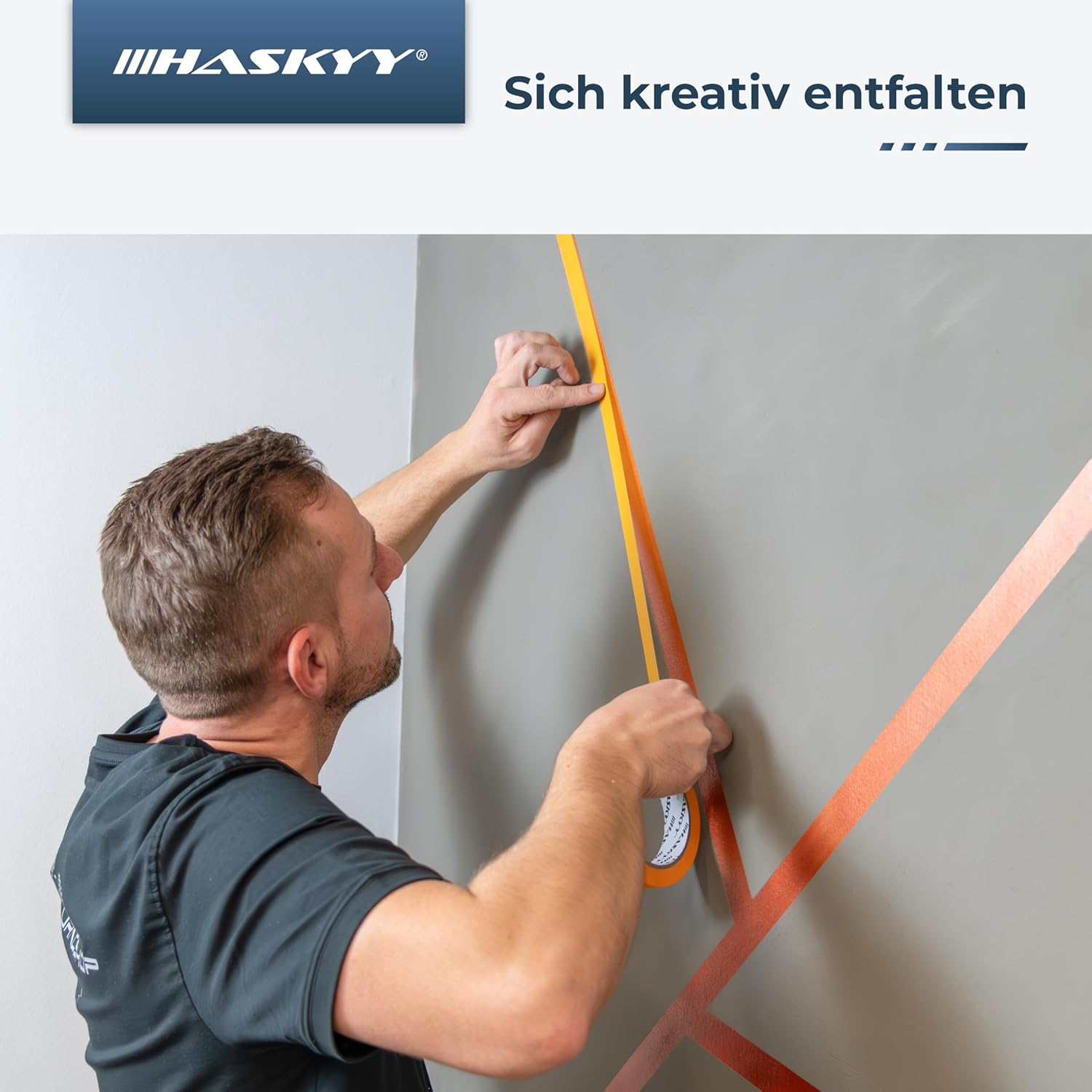 Thumbnail 6 de HASKYY Goldband Malerkrepp 38 mm x 50 m – 3 Rollen