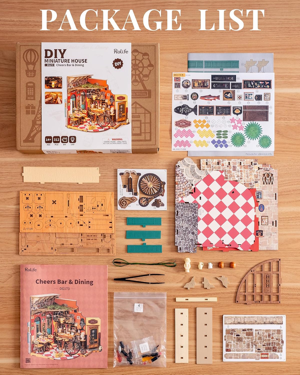Thumbnail 6 de Rolife Kit Fai-da-te Casa Miniatura Cheers Bar – Casa delle bambole in stile Rinascimentale per adulti