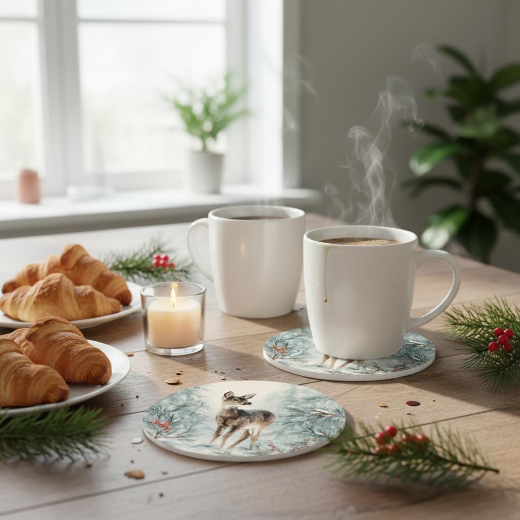 Thumbnail 5 de GD Print Aquarell Bierdeckel (50 Stück) rund, 107 mm – Untersetzer für Tischdeko