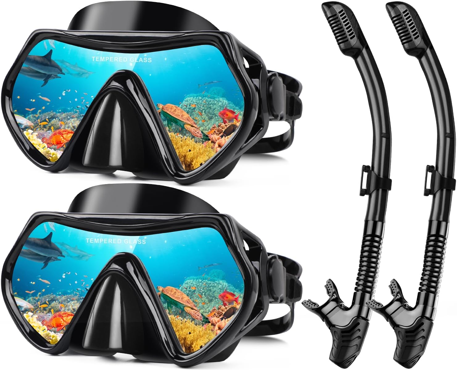 Thumbnail 6 de Hydomi Snorkel Set for Adults – Comfortable Leak-Proof Mask with 180° Panorama and Dry Top Snorkel