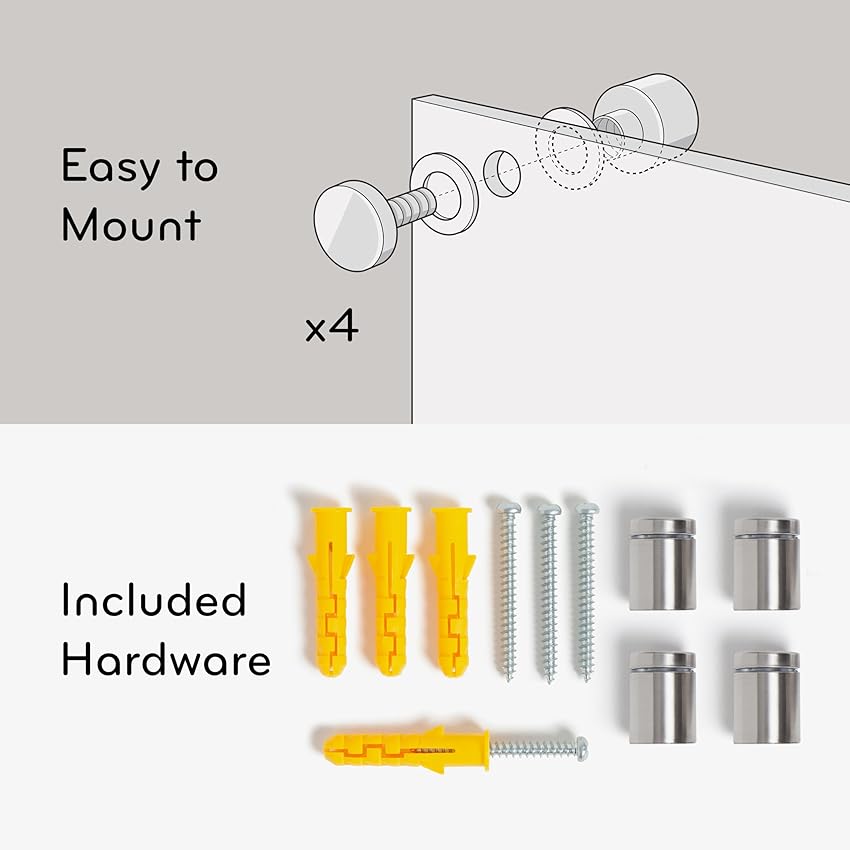 Thumbnail 3 de U Brands pizarra cristal 89x58 cm borrado en seco