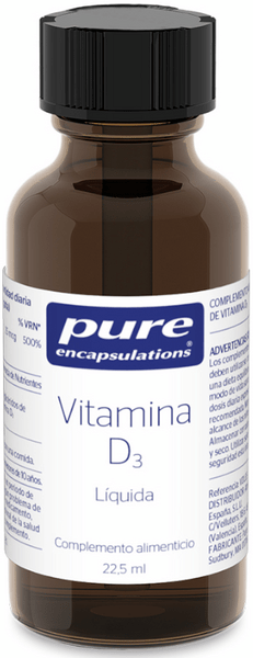 Pure Encapsulations Vitamina D3 líquida 22,5 ml 💊