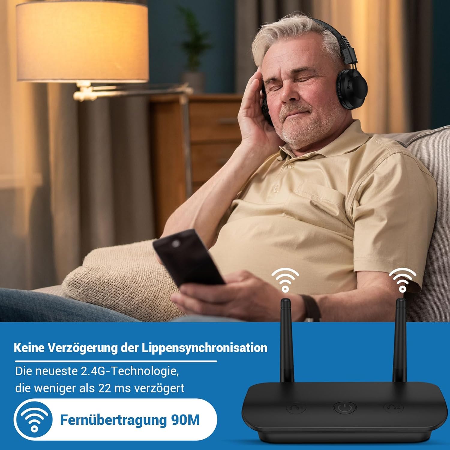 Detalle 2 de LETSACTIV Dual Wireless Kopfhörer 196ft