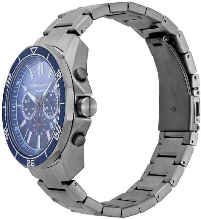 Thumbnail 2 de Armani Exchange Herren-Uhr in Silberfarben (Quarz-Chronograph) mit 44-mm-Gehäuse