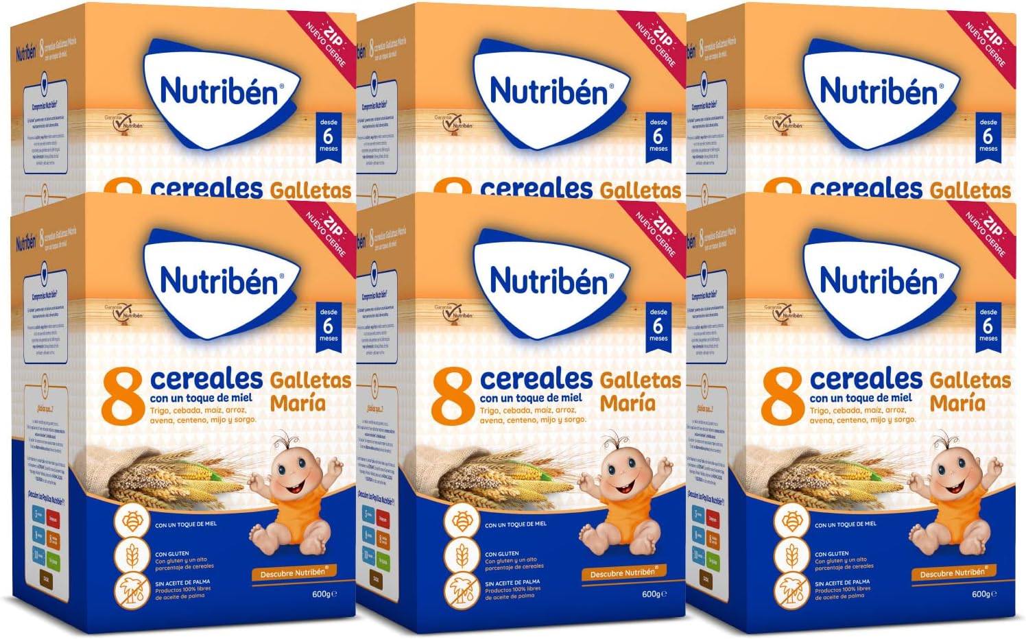 Thumbnail 3 de Nutribén Papilla 8 Cereales con Miel y Galletas