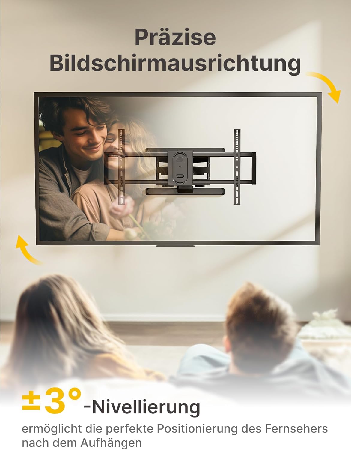 Detalle de monTEK HW1242BK TV Wandhalterung 95 Zoll