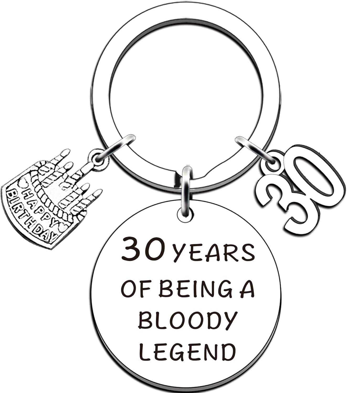 Thumbnail 4 de AMZQ Funny 50th Birthday Keyring: Being A Legend, Fifty & Fabulous
