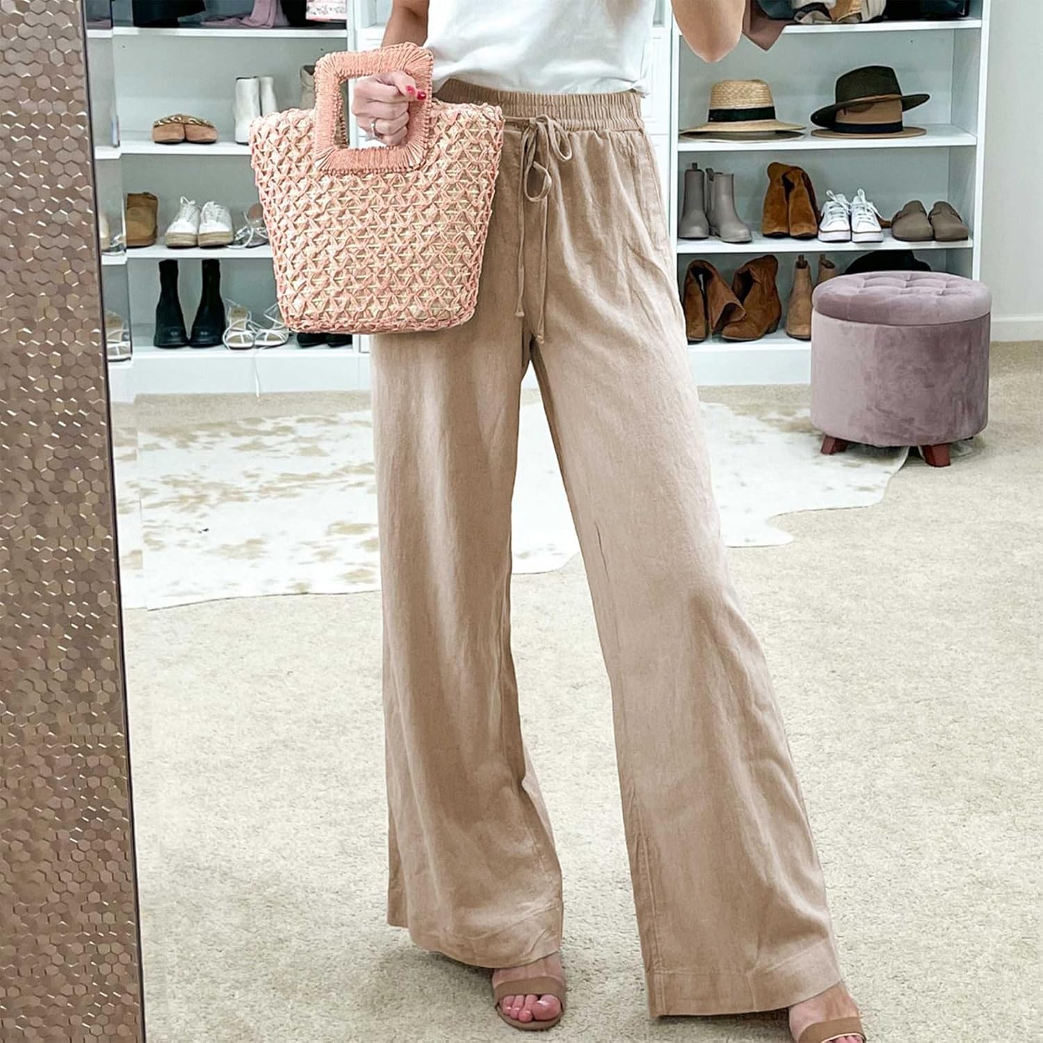 Thumbnail 4 de Duyang Cotton Linen Palazzo Pants