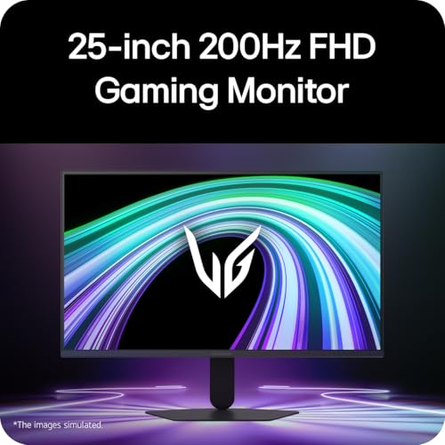 Detalle de LG UltraGear G5 25G523B-B 25" FHD 200Hz IPS Gaming Monitor