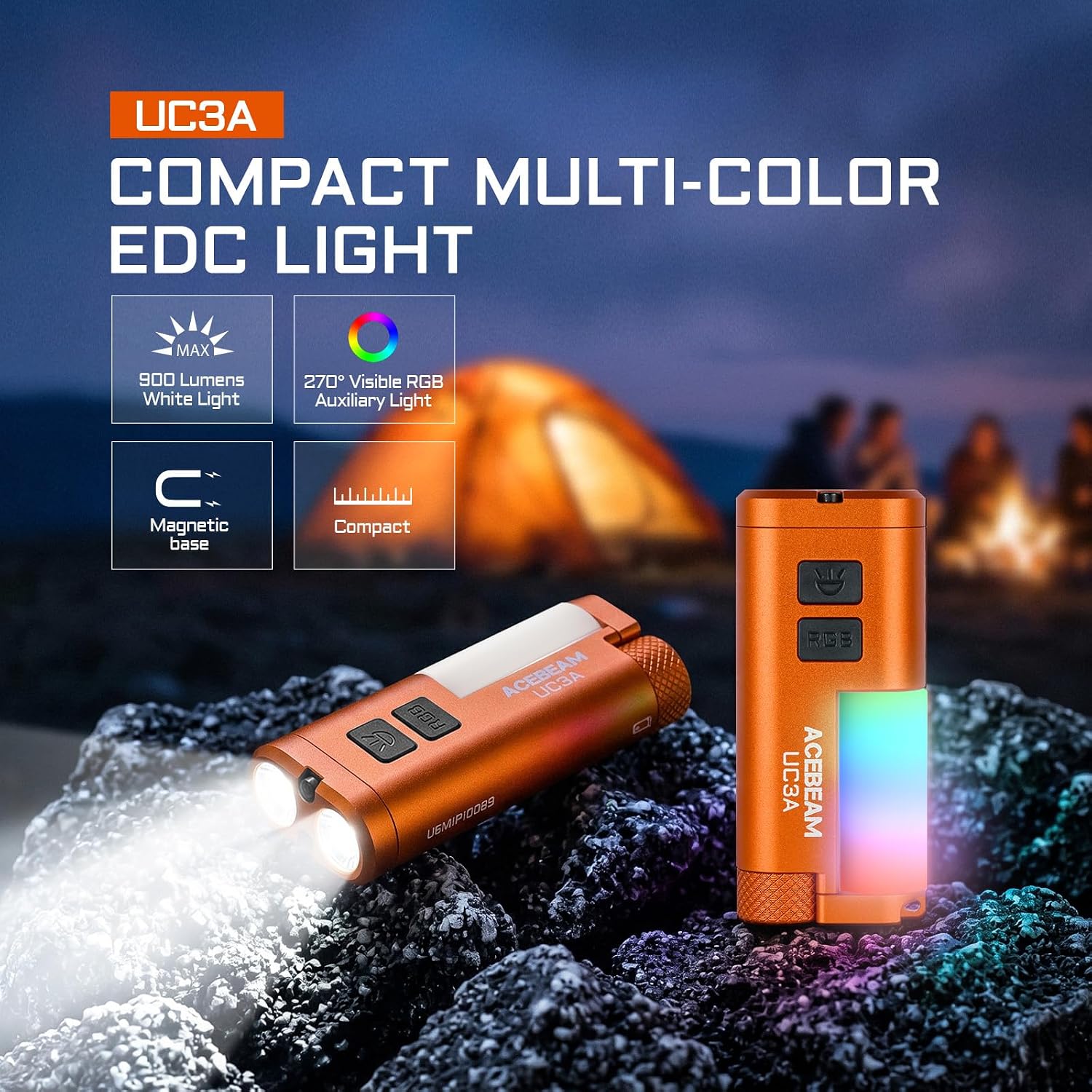 Detalle 2 de ACEBEAM EDC Flashlight, 900 Lumens