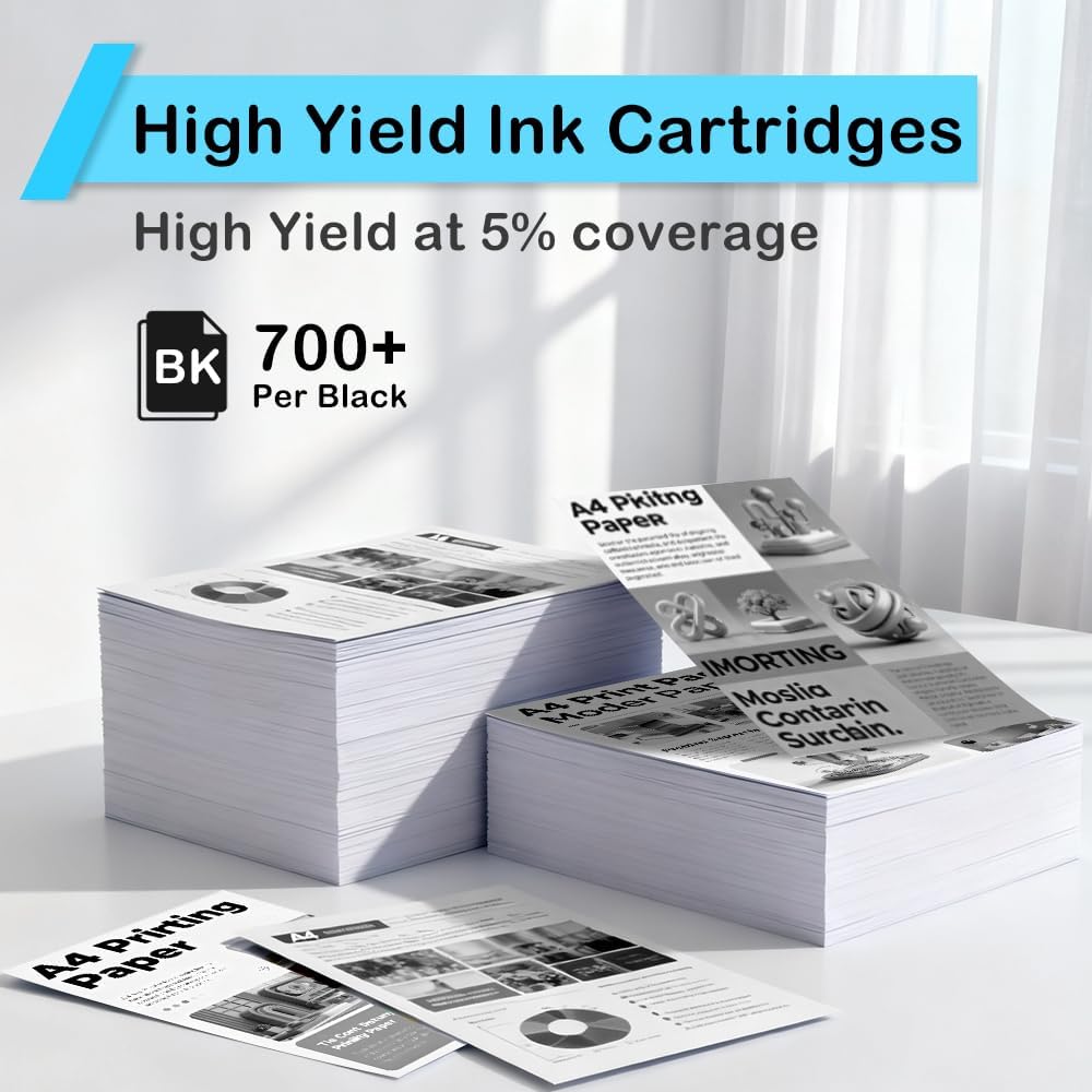 Thumbnail 2 de JYZBRW 67XL Black Ink Cartridge, Compatible with Select HP Printers