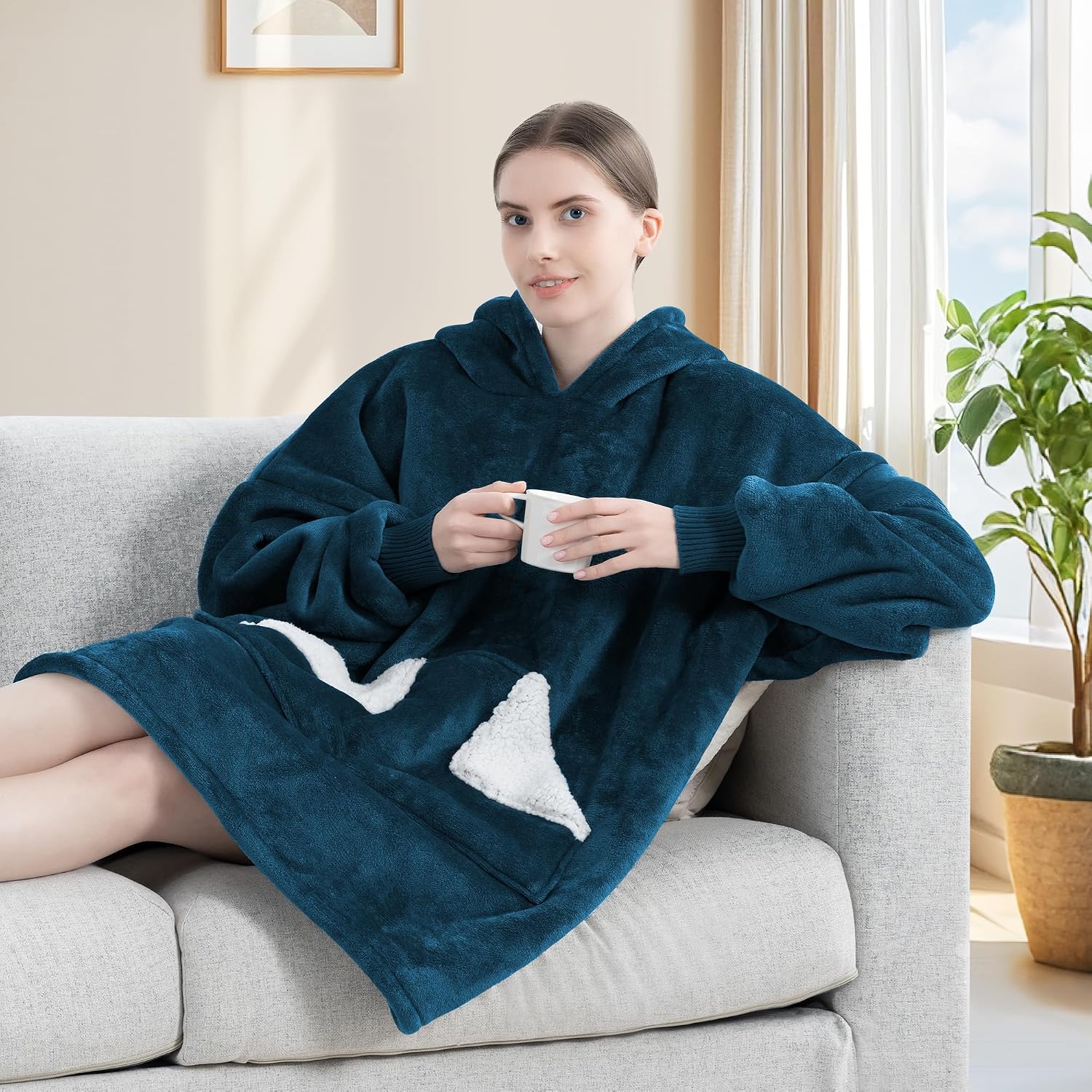 Detalle de Touchat Wearable Blanket Hoodie