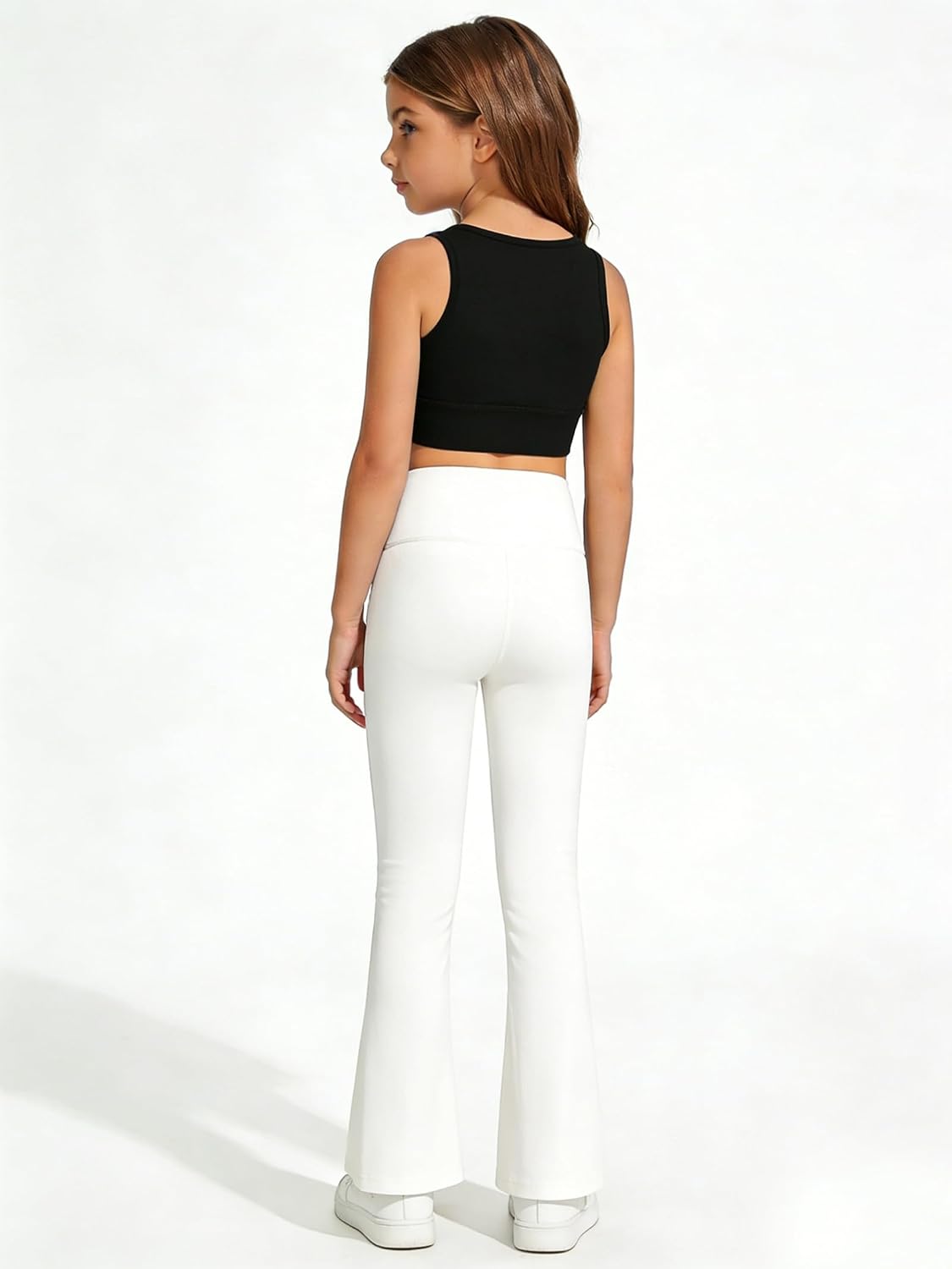 Detalle 2 de Himcus Girls High-Waisted Flared Leggings 5-16