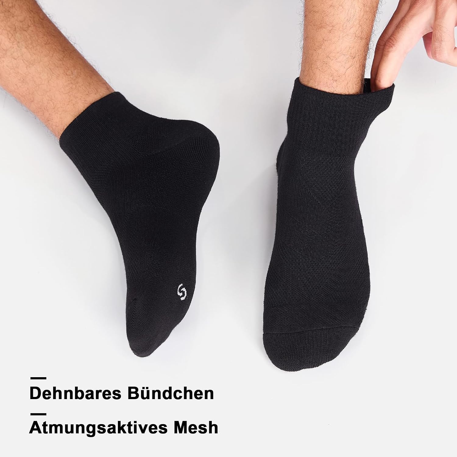 Detalle 2 de anqier 6 Paar Herren Damen Sportsocken 43-46 ⚙