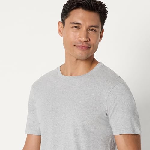Thumbnail 3 de Amazon Essentials camisetas interiores de algodón con cuello redondo y corte ajustado (paquete de 6) para hombre