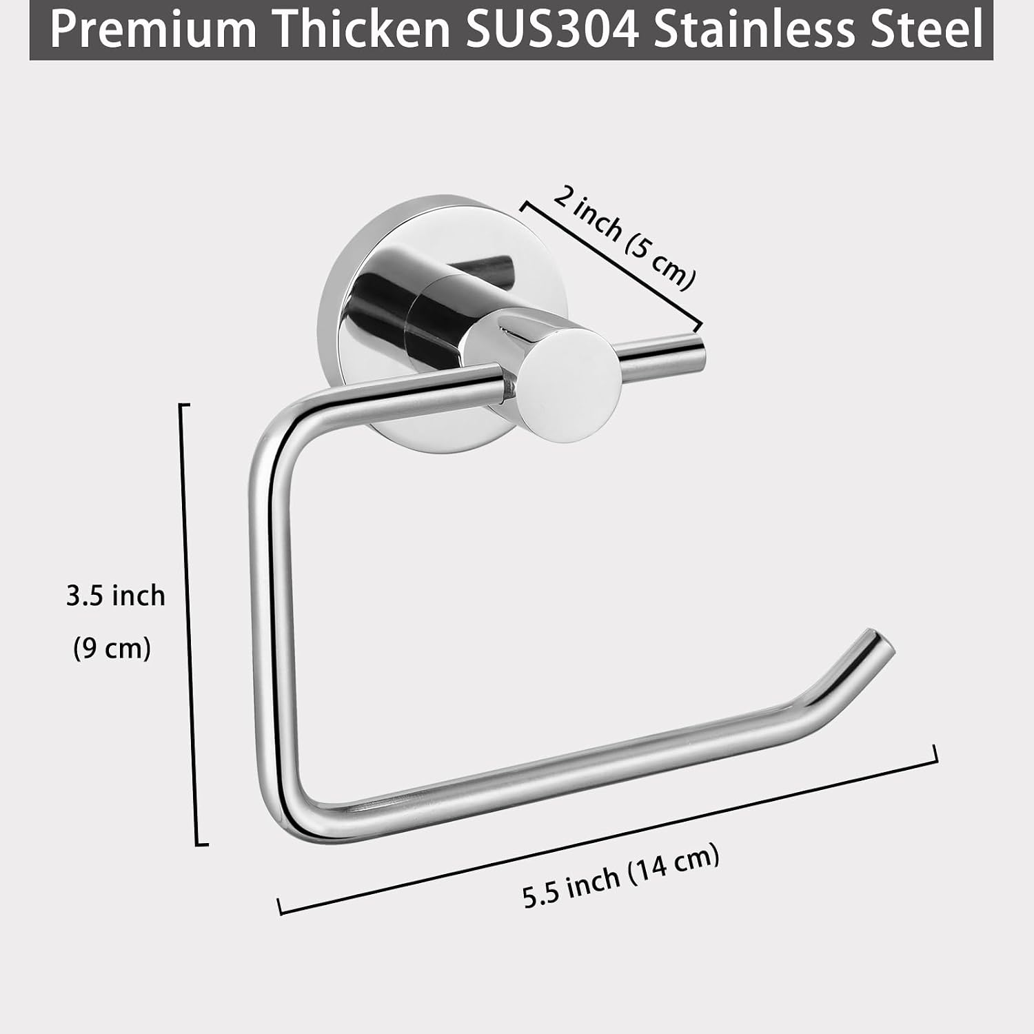 Detalle 1 de Katezon toilet paper holder chrome 14cm