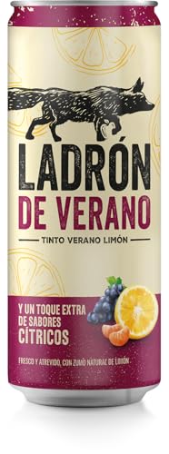 Detalle 1 de Ladrón de Verano Tinto y Limón Pack Latas 24x33cl 🍹