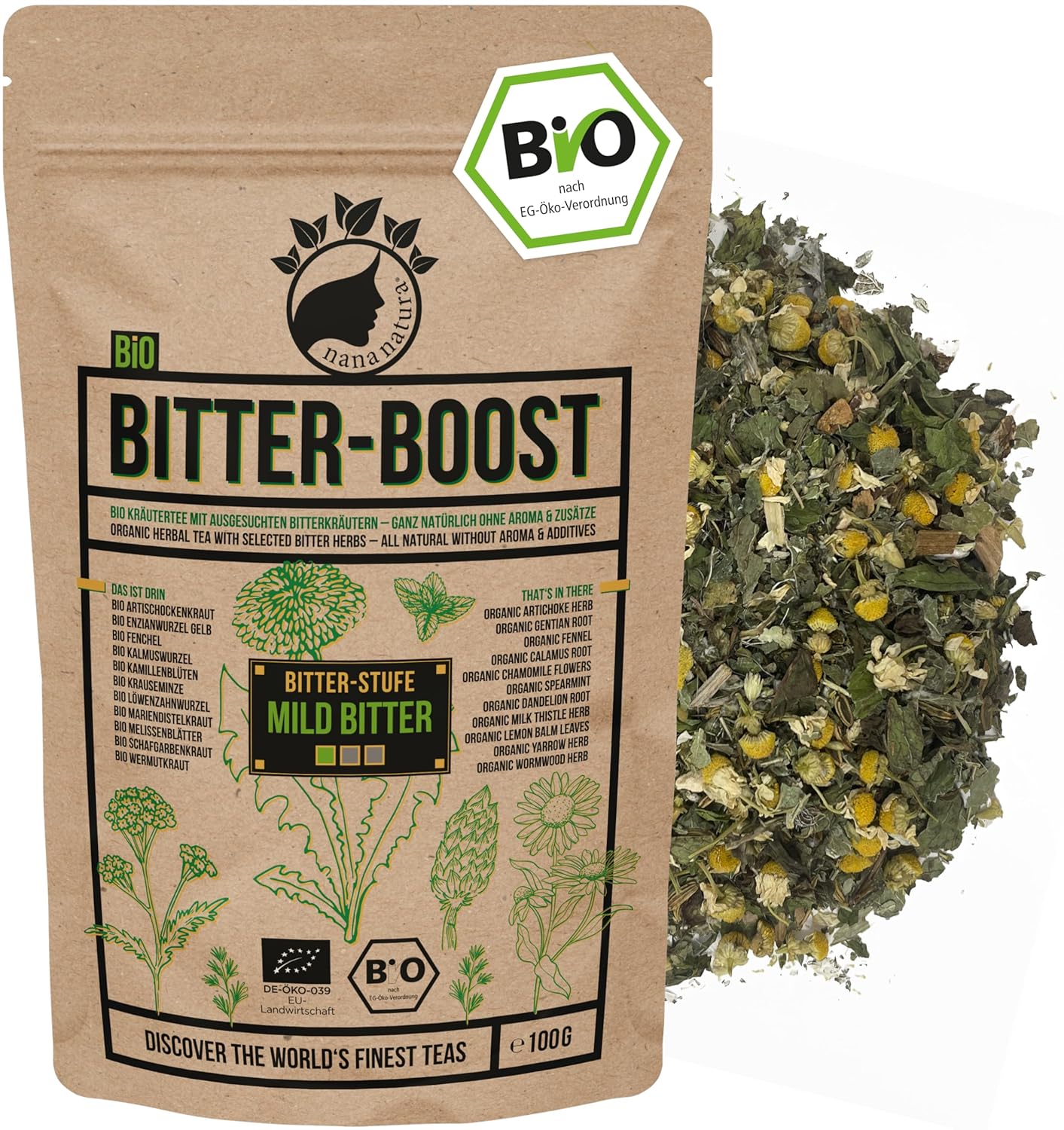 Thumbnail 6 de NanaNatura's BIO Bittertee BITTER-BOOST 100g