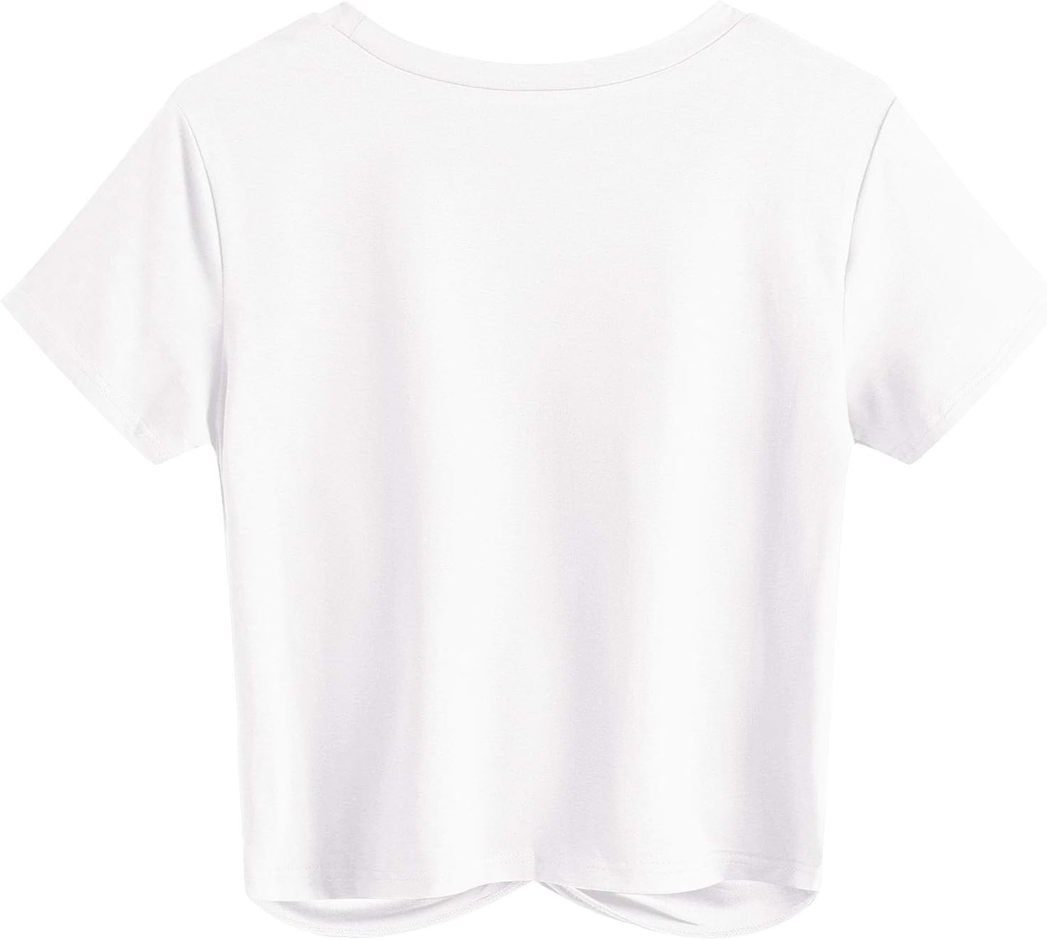 Thumbnail 2 de JINKESI Women's Summer Short Sleeve Crop Top with Twist Front