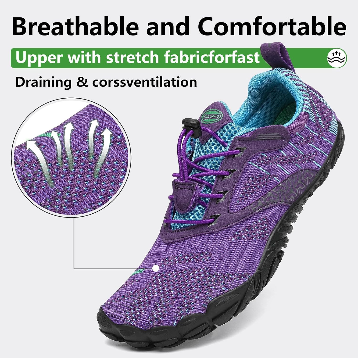 Thumbnail 2 de SAGUARO Unisex Barfußschuhe – Minimalistische Fitness- und Outdoor-Schuhe, Gr. 36–48