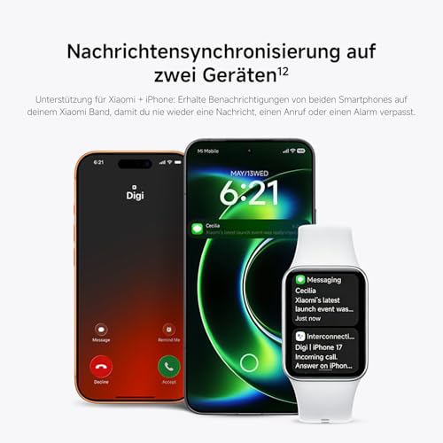 Detalle de XIAOMI Smart Band 10 Pro – Fitness-Armband in Schwarz