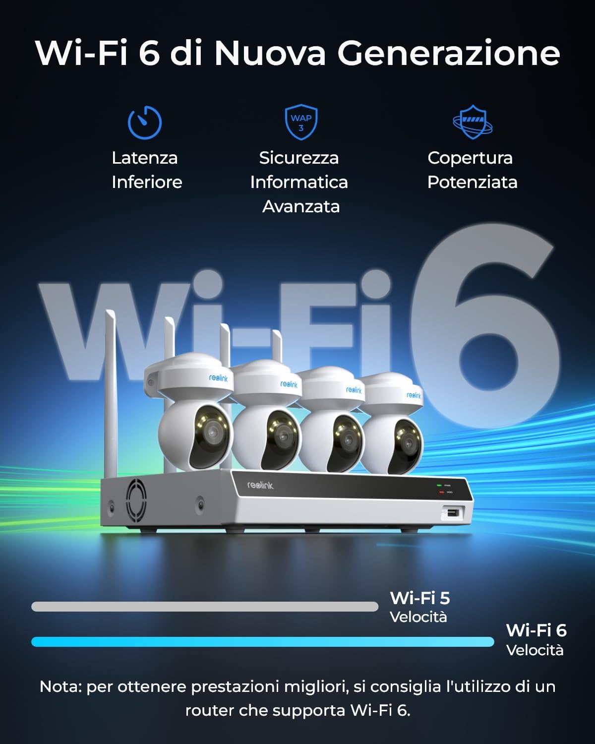 Detalle de Reolink RLK12-800WPT4 telecamere 4K 2 TB