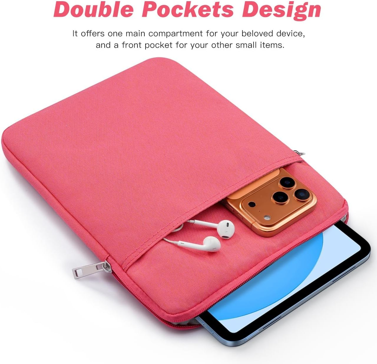 Detalle 2 de Dadanism 9-11 Inch Tablet Sleeve Bag in Watermelon Pink