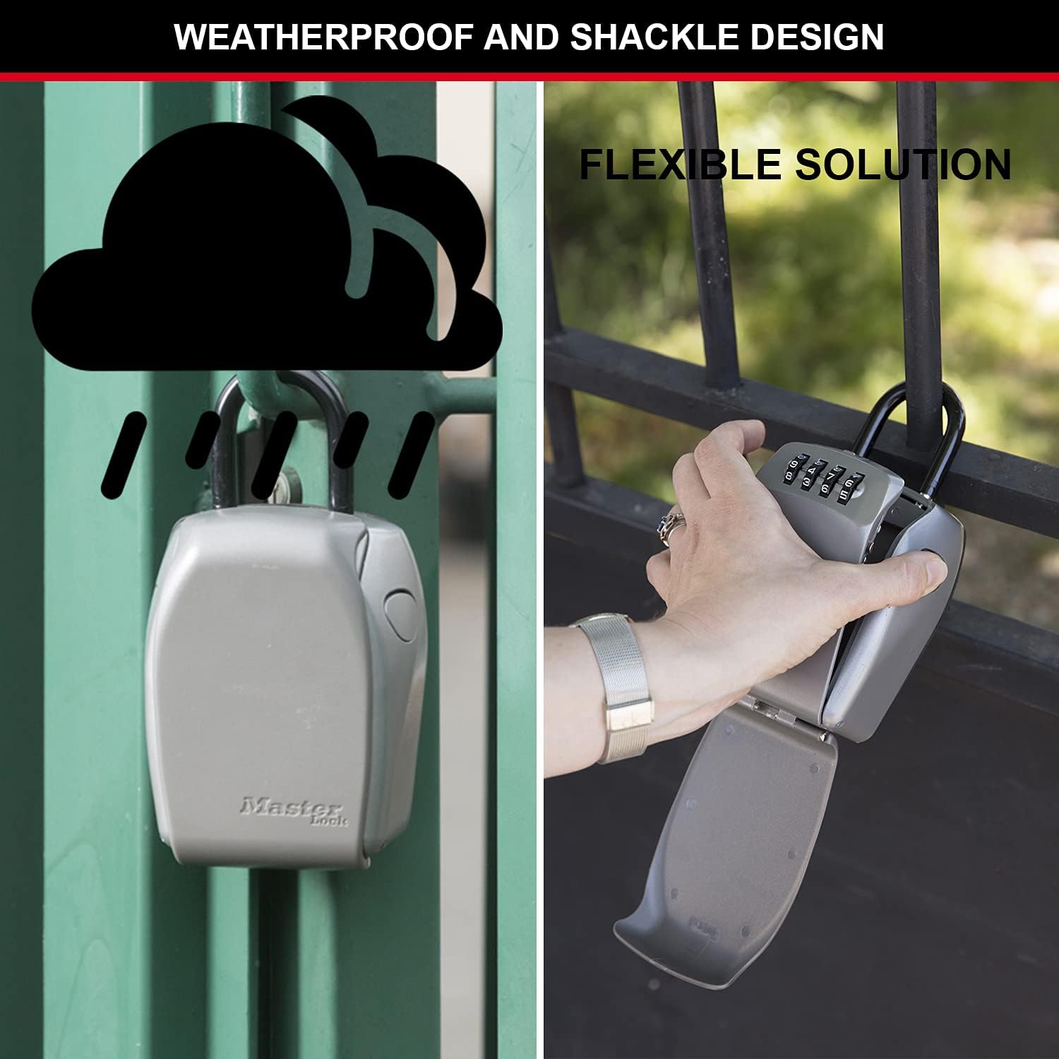 Thumbnail 4 de Master Lock 5414EURD: Cassaforte per chiavi a sicurezza rinforzata con arco integrato