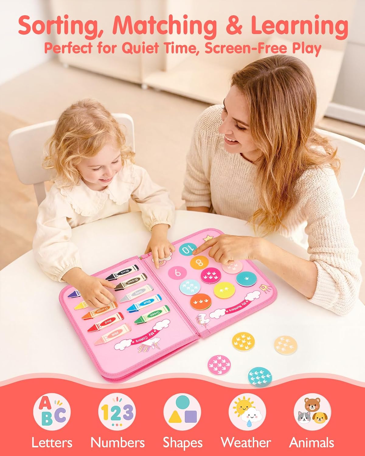Detalle 2 de hahaland Busy Board for Toddlers 3