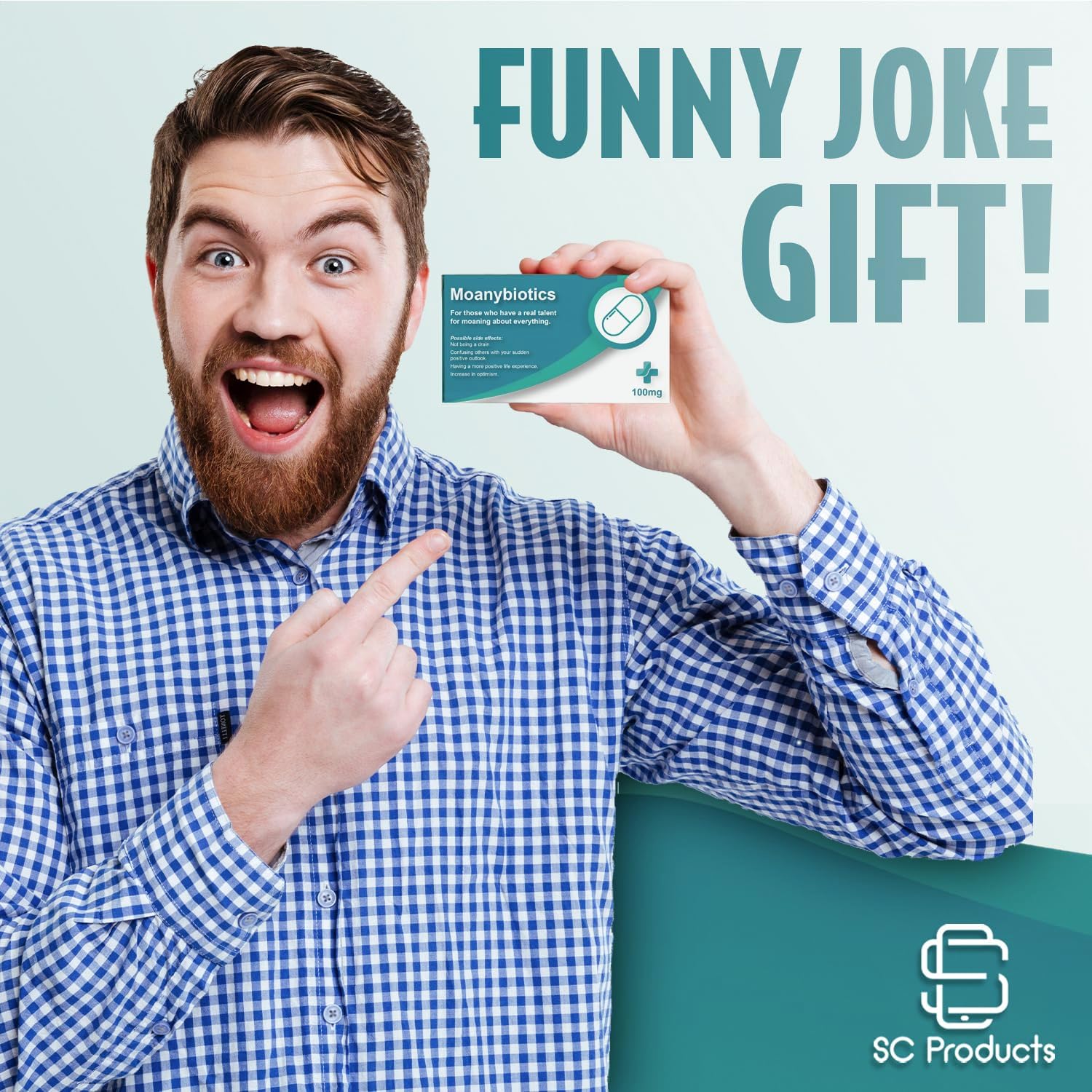 Thumbnail 4 de SC Products Anti Moaning Pills prank pill boxes & secret santa prescription bag joke gift