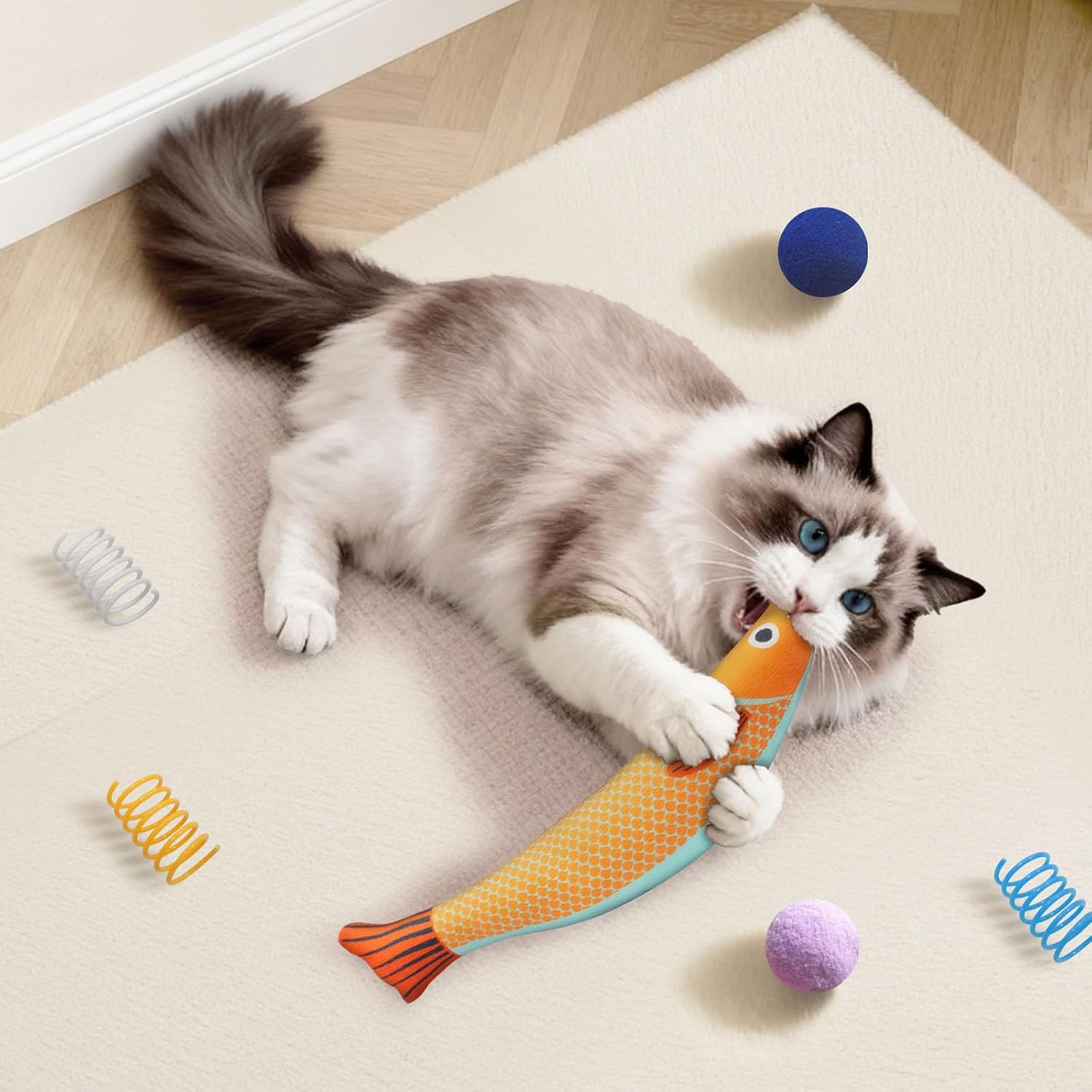 Thumbnail 3 de YULOYI 36 Pcs Interactive Cat Toys Set for Indoor Cats – A Complete Play Pack to Fight Boredom