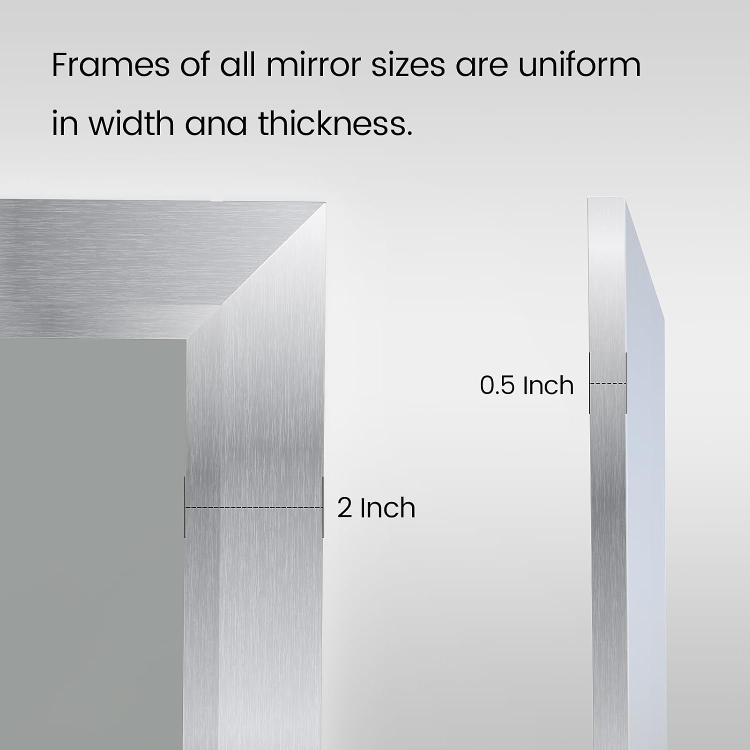 Thumbnail 5 de Amorho Bathroom Mirror 40x38 Inch