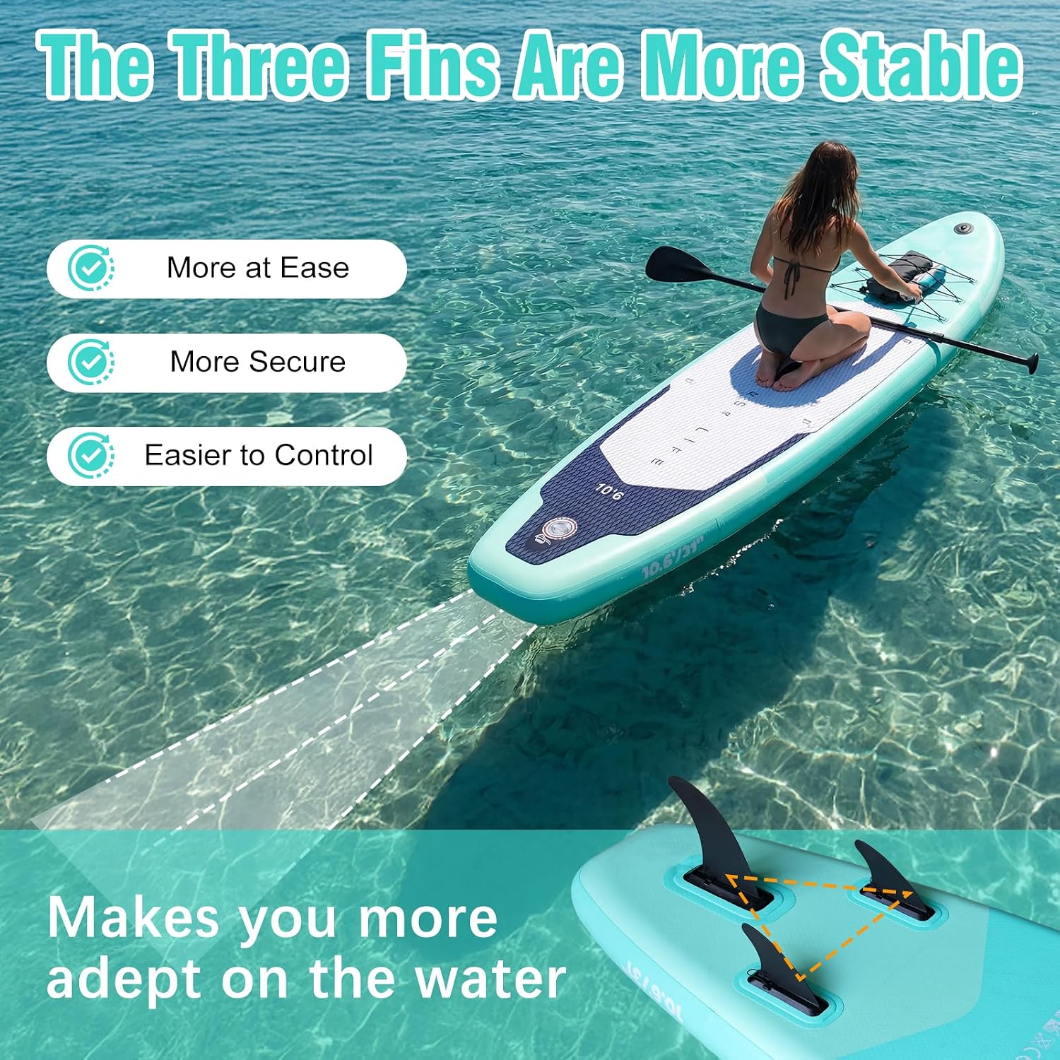 Detalle 2 de Tavola Da Surf Gonfiabile Adulto 320 cm con Accessori: kit completo per SUP versatile