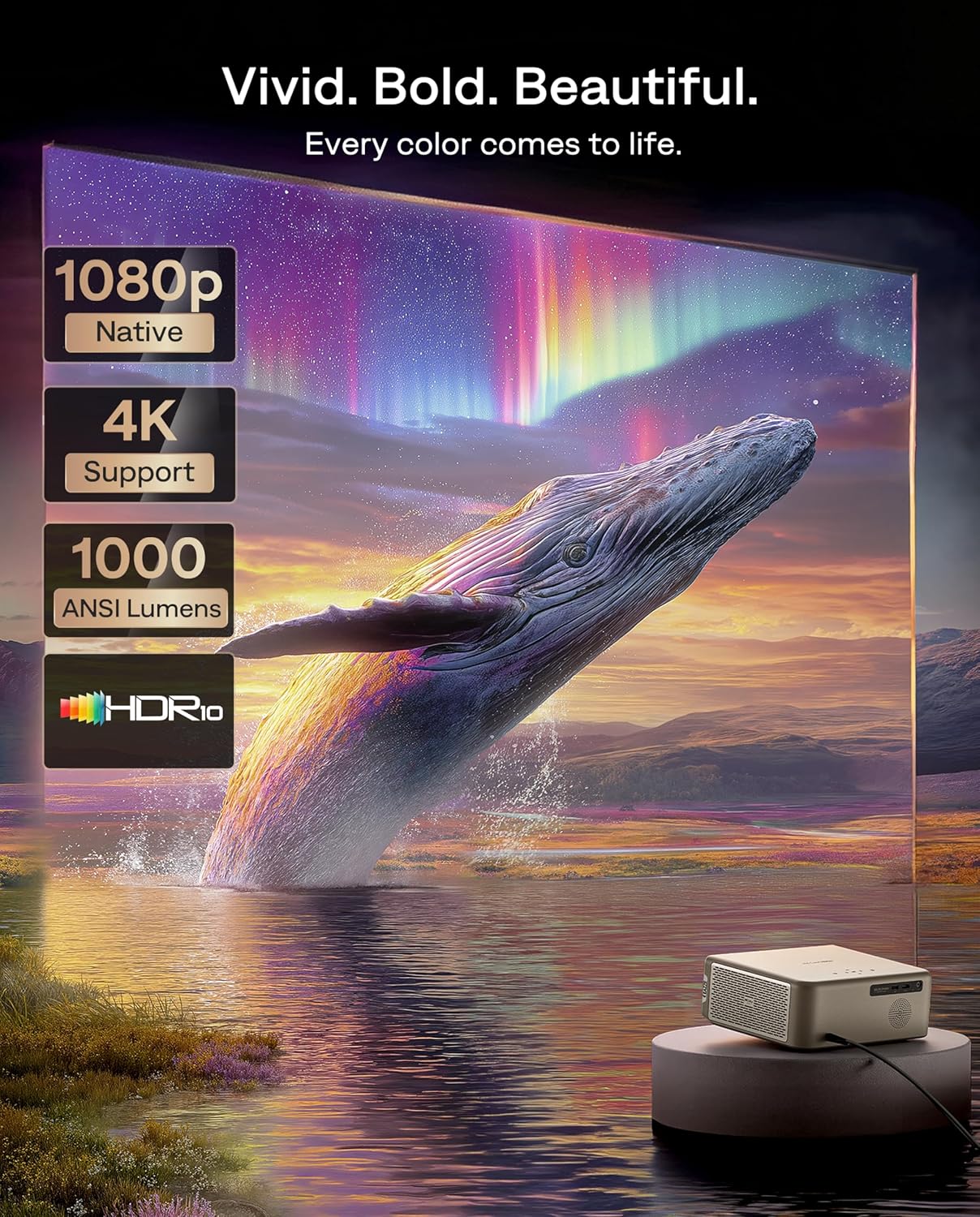 Thumbnail 6 de Aurzen EAZZE D1 MAX Smart Projector 1000 ANSI