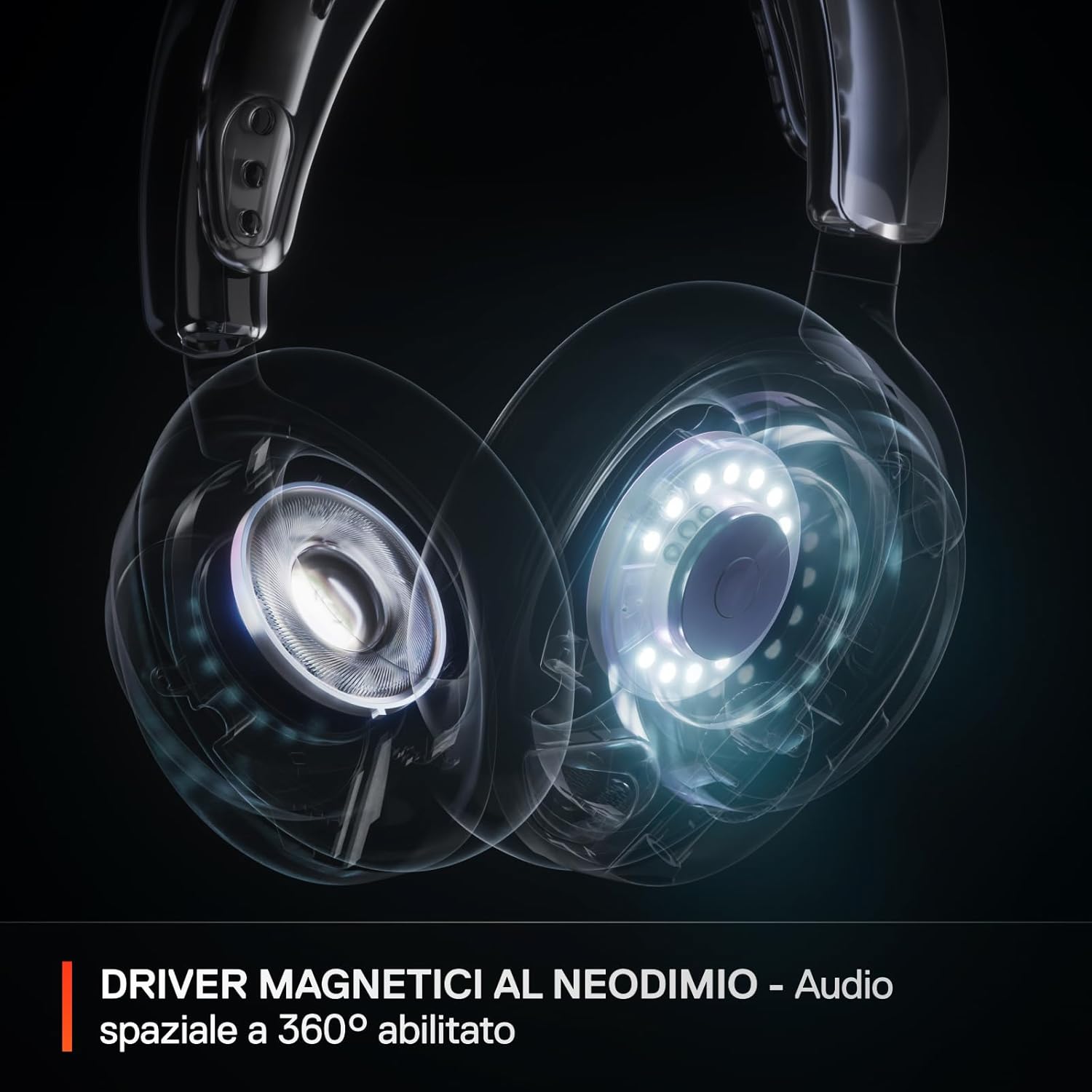 Thumbnail 3 de SteelSeries Arctis Nova Pro Wireless: cuffie gaming wireless multi-sistema con cancellazione attiva del rumore