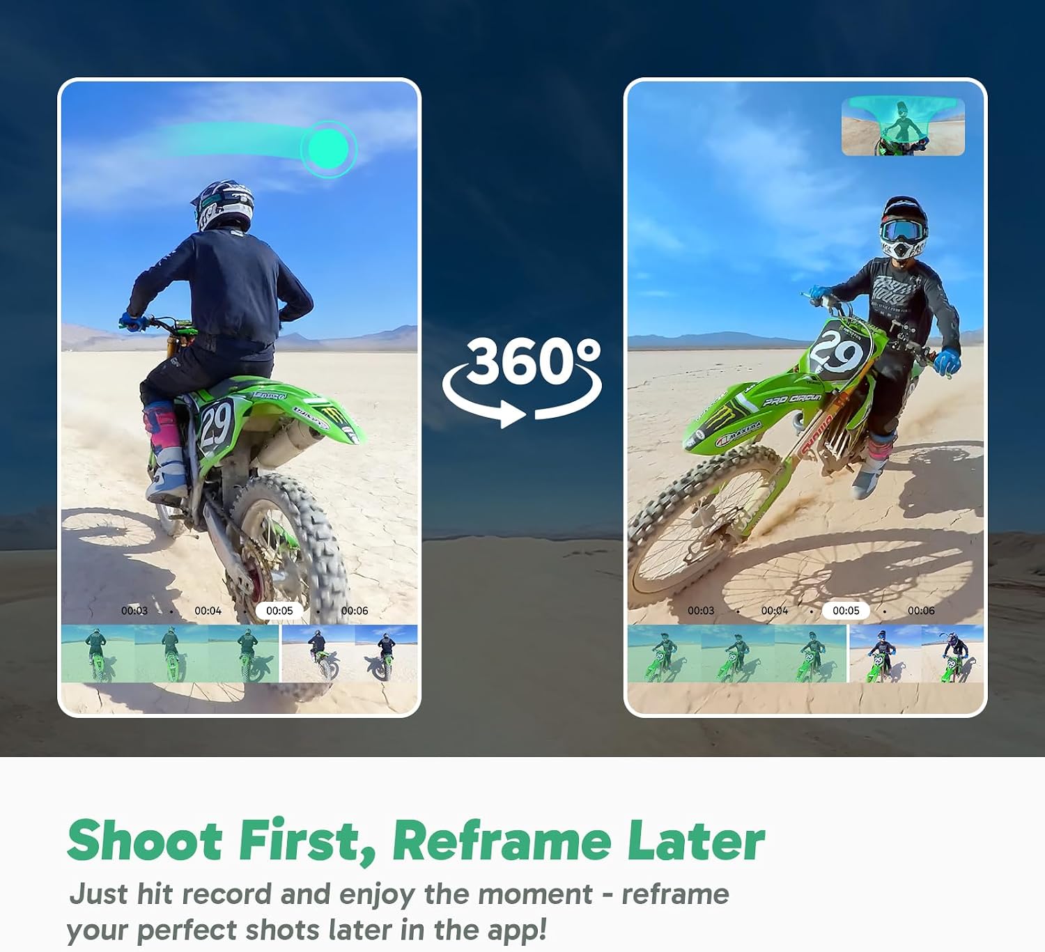 Thumbnail 6 de AKASO 360 Camera Motorcycle Combo 360° Video