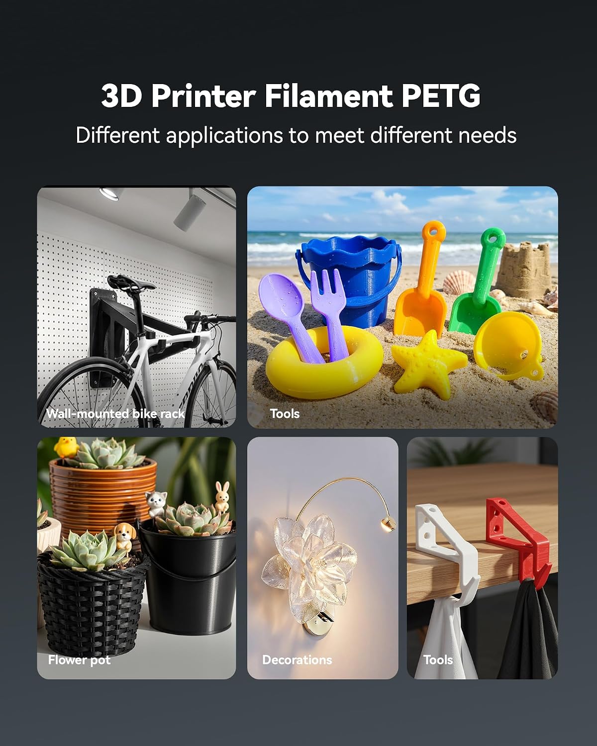 Thumbnail 4 de SUNLU 4KG PETG Filament 1.75mm Bundle – 4 Rolls, High Toughness & Heat Resistance