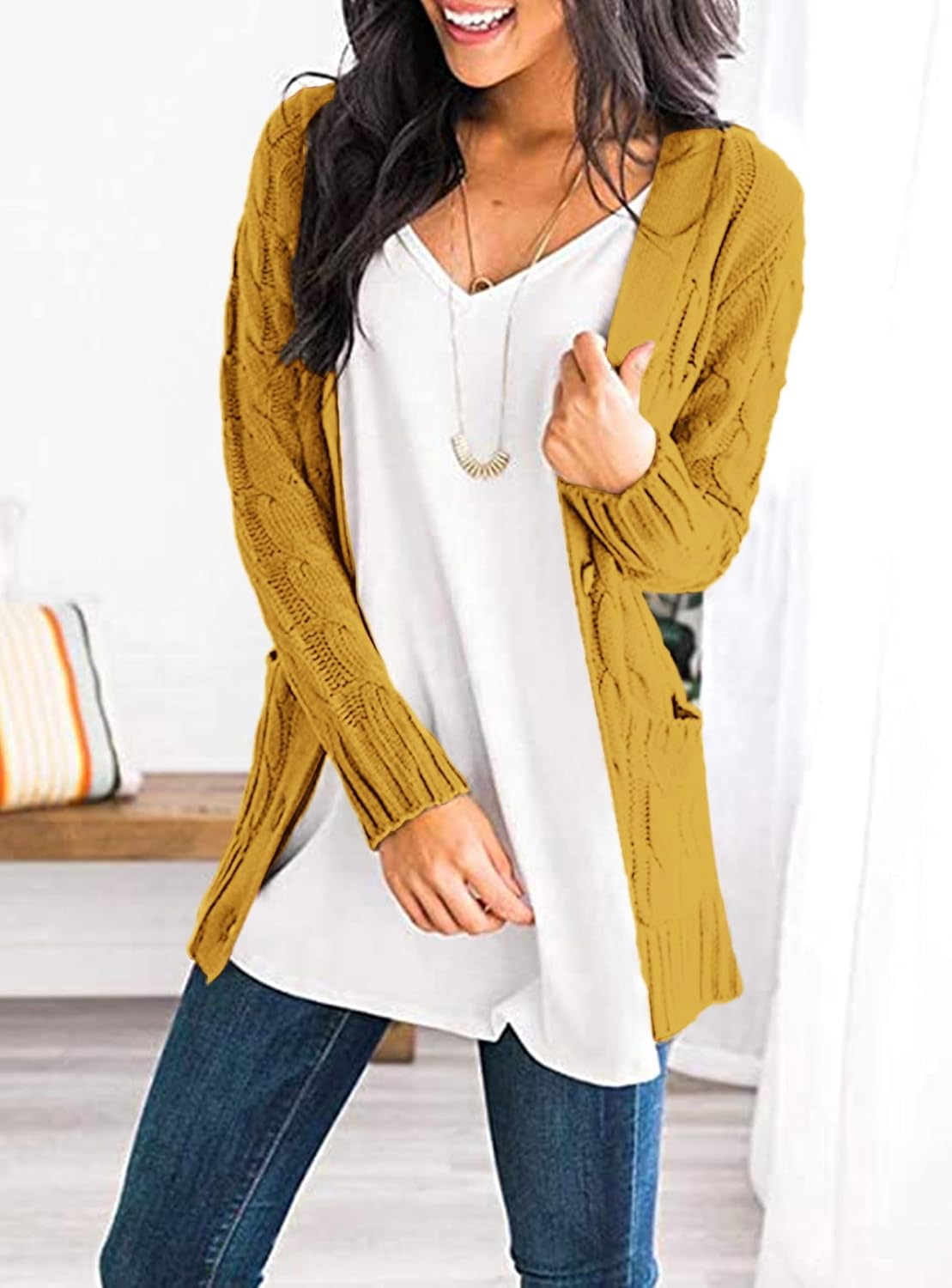 Thumbnail 2 de PRETTYGARDEN Open-Front Women's Cardigan Sweater