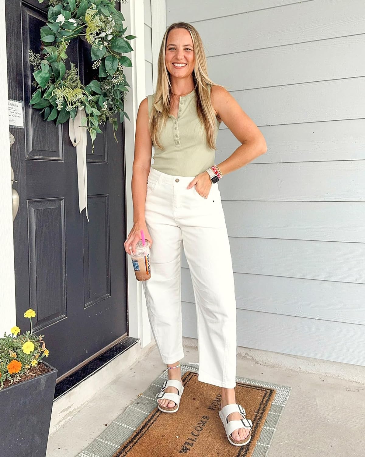 Thumbnail 3 de GRAPENT Barrel Jeans for Women: High-Waisted, Wide-Leg Denim with Stretch